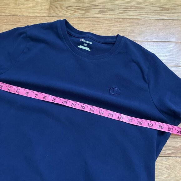 Champion T-shirt Dress Womens L Navy Blue Logo Athleisure Comfy - Picture 7 of 9